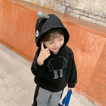 Cute Cute Boy Dress 2020 New Cool Boy Coats Children With Hood Clothing Foreign Air Baby Blouses Fashion Tide