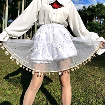 jk safety pants skirt braces pumpkin pants anti-gloss lace thin jk leggings hem stars