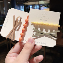 Color bow hairclip 2 sets Net red ins Wind color color side clip female hipster candy color clip