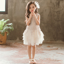 next win girls dress 2021 summer new Korean childrens show dress puffy dress Princess dress