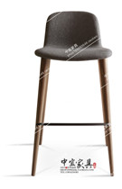 High foot solid wood bar chair fashion creative bar chair European simple bar chair Nordic bar stool bar stool