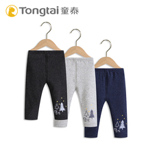 Tongtai girls leggings autumn and winter plus velvet thick warm baby winter clothes childrens pants womens outer wear trousers
