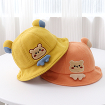 Baby hat spring and autumn thin child sunscreen hat male and female baby leisure autumn and winter full Korean fisherman hat