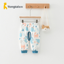 Child Tai autumn winter 3-18 month infant male and female baby light and warm cotton clothes pants open crotch pants