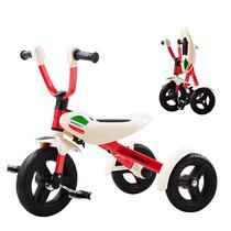 Lecoco childrens tricycle foldable bicycle baby bicycle 3-6 years old without inflation