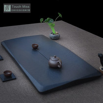 Touch Miss whole piece of retro Wujin Stone tea tray Stone tea table Tea Sea handmade household black stone drainage tea bearing