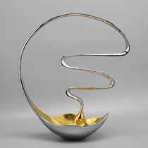 New Chinese Modern Abstract Handicraft Furnishing Boilerplate Room Hotel Exhibition Hall Soft Decoration Living Room Genguan Pendulum