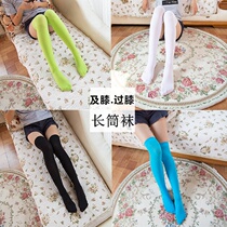 Japanese knee socks stockings Female student thigh socks Medium high tube socks Extended black and white socks Long stockings Summer