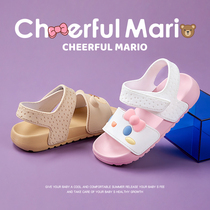 Childrens Sandals 2023 new girl cute fashion baby baby baby child soft - sole beach shoes
