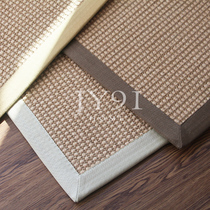 Long memory minimalist wool blend sword Hemp Carpet Modern Nordic Living Room Tea Table Book House Bedroom Floor Mat Door Cushion Customised