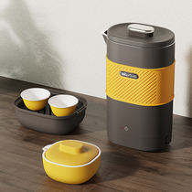 Bear tea maker household automatic portable cooking teapot black tea steamed tea maker small office glass flower teapot