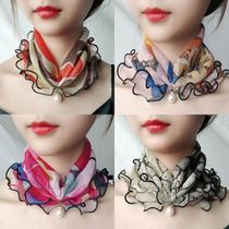 Scarf collar winter scarf small silk scarf autumn winter foreign style fashion adult collar collar collar collar neck guard
