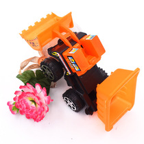 Childrens forklift large drop-resistant engineering vehicle toy vehicle engineering vehicle model scooter 4 wheels yellow 2 yuan store supply