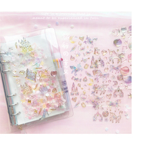 Unicorn Crystal Sticker Dream Stereo Dripping Glue Handbook diy Decoration Sticker