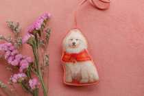 Daxiong handmade leather dog bag pendant pet filling sponge stereo bag pendant
