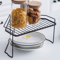 Nordic Minimalist Kitchen Shelve Black Condiment Oil Salt Sauce Vinegar Containing Tray Shelf Floor Double seasonings Shelf