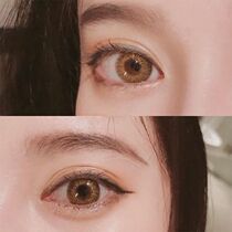 Moon Rabbit Brown beauty pupil female mixed blood Net red small diameter 13 natural year throw contact myopia glasses Merlot Fei JL