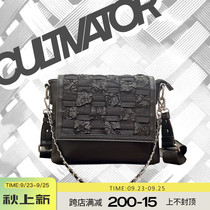 Cultivator original trend personality dark splicing chain men and women shoulder crossbody messenger bag