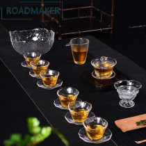 Rodmeco Japanese-style heat-resistant hammer glass Kung Fu tea set Simple household complete set of teapots and teacups