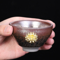 Jianyang Jianjie Cup Pure Hand-made Tile Tea Language Cup Personal Lotus Kung Kung Fu Tea Cup Retro Tea Cup