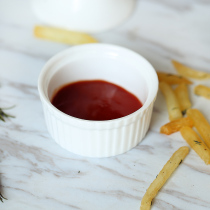 Solid color ceramic pudding bowl suflei baking mold size dessert yogurt cup