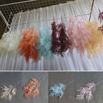 Crypto Pool Cypress Small Bamboo Leaves Mist GRASS EMULATION FLOWER MATERIAL WEDDING HALL WEDDING HALL WEDDING SILK FLOWERS DECORATION HOTEL PROPS ROAD CITATION