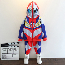 Altman clothes autumn and winter boy Dijia Jia velvet suit Halloween childrens clothing childrens clothing winter two-piece tide