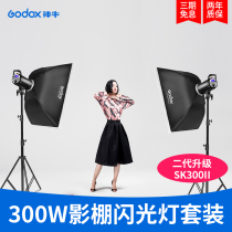 Shen Niu photographic light SK300WII second generation dual-lamp set photographic flash Studio fill light soft light box