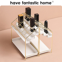 Good thing has lipstick rack storage box Net Red Girl heart dressing table cosmetic box multi-grid cosmetics shelf