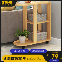 Living room Creative edge Movable corner Sofa side cabinet side table Simple small coffee table Bedside table Small table Coffee table