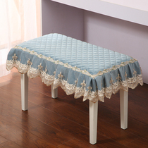 Shoe stool set dressing table stool set bedside cabinet sofa stool cover chair cushion household fabric rectangular thick non-slip custom