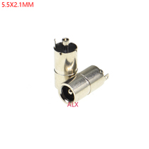 DC-084 5 5*2 1MM 5 5X2 1 METAL ALL COPPER DC POWER supply female stand VERTICAL SOCKET JACK
