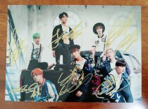 Spot bulletproof Youth League collective autograph Photo 7-inch star surrounding 02