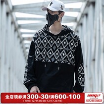 Xiao Bingguo Tide Brand 2021 Spring and Autumn New Sweater Mens Loose Plaid Coats Hooded Jacket