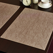 Random color style leather placemats a group = 4