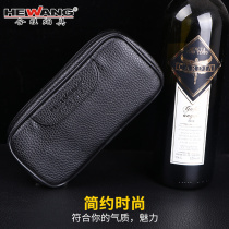 Color song pipe bag double solid wood leather pipe bucket special bag Portable pipe accessories bag Pipe bag
