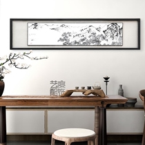 Pure hand-painted Jiangshan picturesque modern Chinese hanging painting living room horizontal large landscape decoration painting