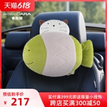 HIKOSEN CARA kara cat neck pillow cute cartoon kitty Japanese animal cotton head pillows rest on pillows