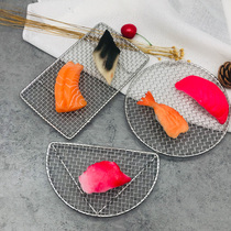  Japanese cuisine Stainless steel 304 barbecue Rectangular semicircular fried tempura fried net rack Slate pork chops