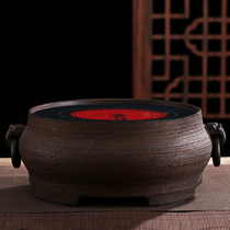 Ask Gu Zhai old rock mud electric ceramic stove tea stove tea cooker kung fu mute mini boiling iron silver copper pot glass boiling water
