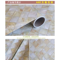 80cm wide marble wallpaper self-adhesive kitchen anti-oil sticker High temperature stove cabinet desktop furniture renovation