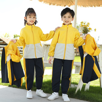 school uniform suit pupil outdoor jacket three-piece kindergarten uniform 2022 autumn winter new england style children's classwear