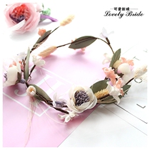 Han Style Sen Female Ensemble Emulation Flowers Super Fairy Outdoor Wedding Flowers Ring Headwear Bride Wedding Nectar Monthly Wig Ornaments