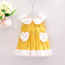 0-1-2-3-year-old female baby one-piece dress 2022 summer dress new baby girl princess dress cool and thin