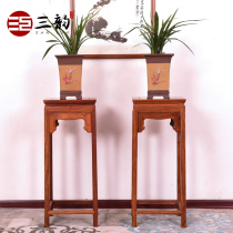 Mahogany furniture Burmese Rosewood flower frame big fruit red sandalwood living room pot decoration frame Chinese antique