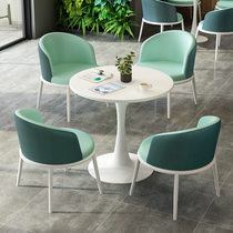 Modern Business Negotiations Reception Desk and chairs Portfolio Sales Department Milk Tea Shop Coffee Shop Rest Area Net Red and chairs