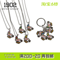 1902 spot HUMAN MADE DUCKKEY CHARM DUCK HEAD DUCK KEY CLASP PENDANT NECKLACE