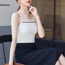 Summer white hanging vest female with suit to undergo commuter and wear coat outside wearing short beautiful snow shirt