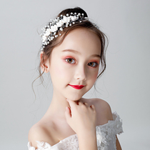 Han Style Meritocracy Flower Hair Accessories Childrens Gown White Pearl Hair Card Girl Acting Out Accessories Flowers Child Headwear Accessories