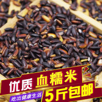 New high quality northeast pure blood glutinous rice black glutinous rice Jiapin 500g